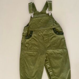 Vintage Olive Green Children’s Kids Overalls